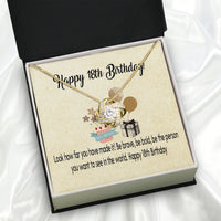 Thumbnail for Necklace Gift For Happy 18 Birthday