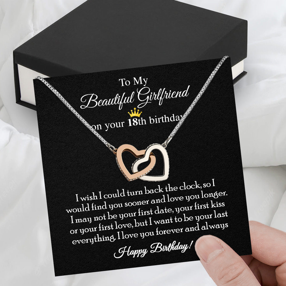 Necklace Gift For Happy 18 Birthday