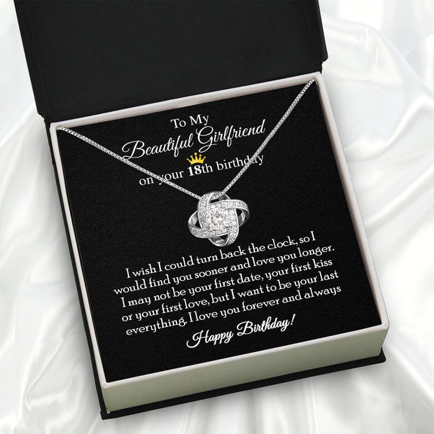 Necklace Gift For Happy 18 Birthday