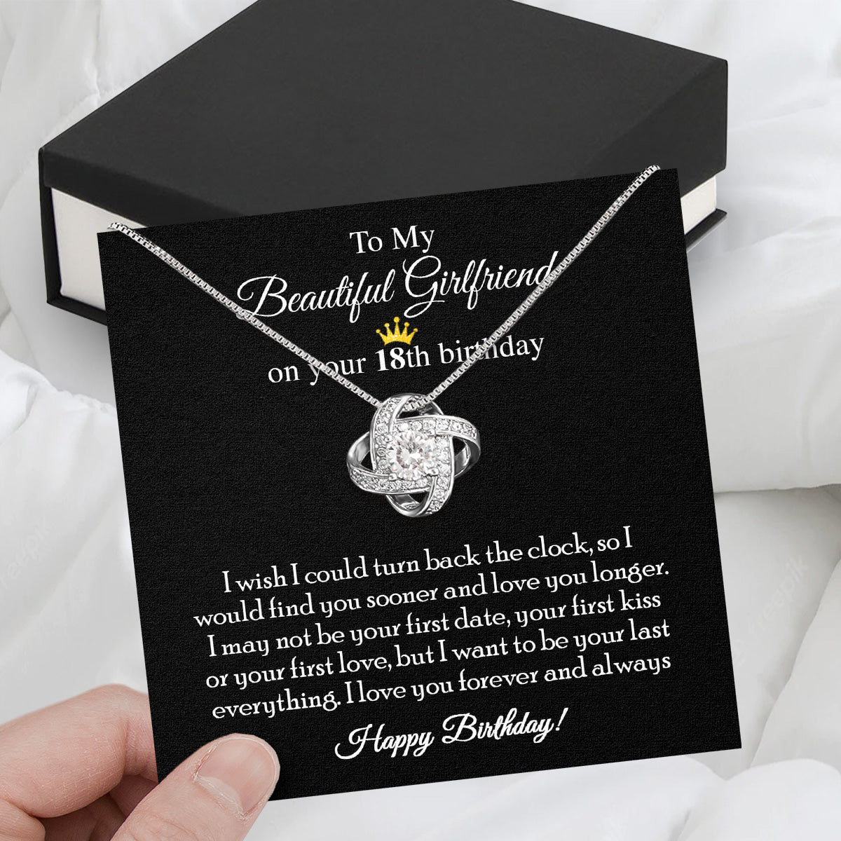 Necklace Gift For Happy 18 Birthday