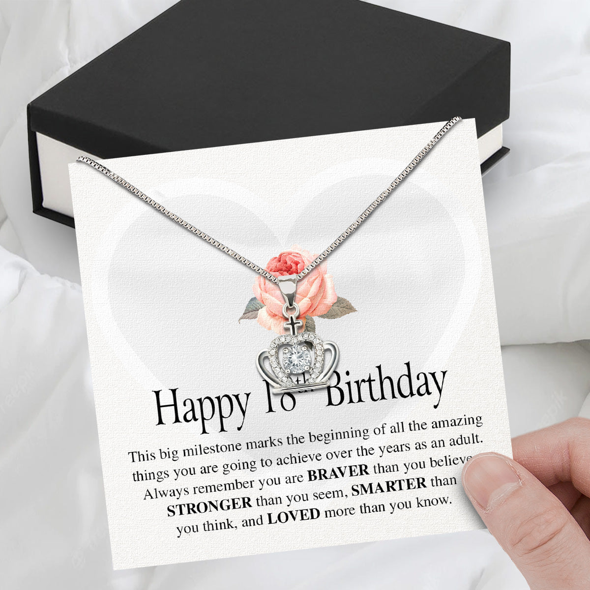 Necklace Gift For Happy 18 Birthday