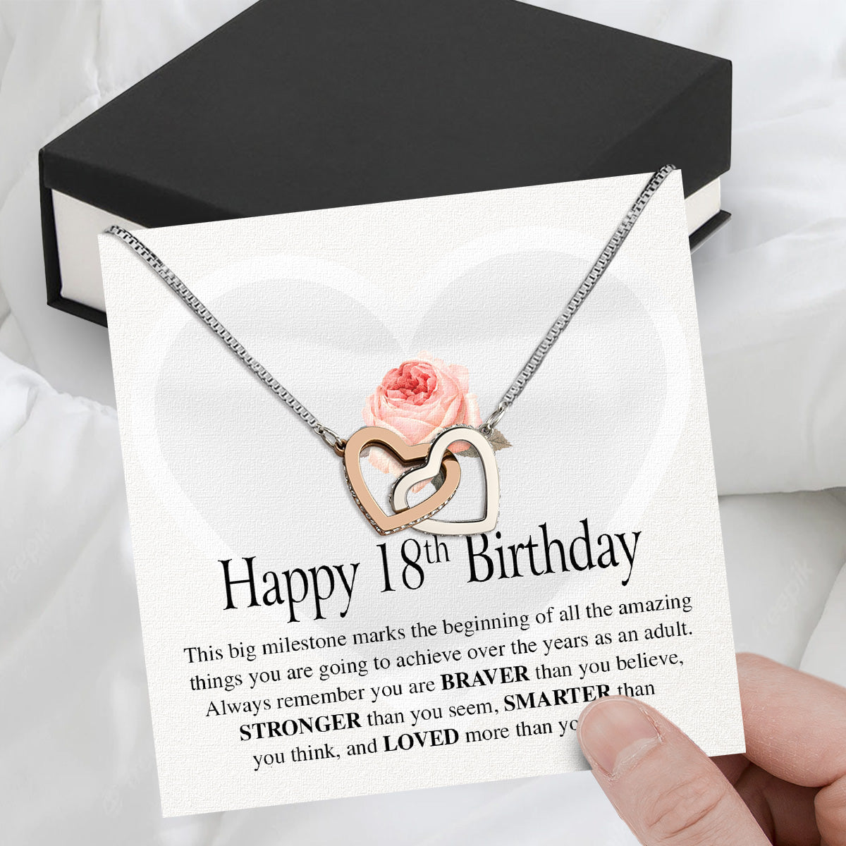 Necklace Gift For Happy 18 Birthday