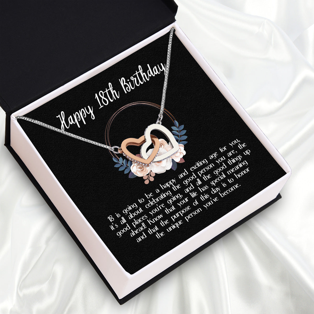 Necklace Gift For Happy 18 Birthday