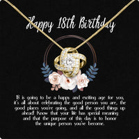 Thumbnail for Necklace Gift For Happy 18 Birthday