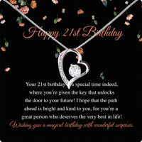 Thumbnail for Necklace Gift For Happy 21 Birthday