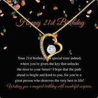 Thumbnail for Necklace Gift For Happy 21 Birthday