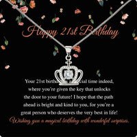 Thumbnail for Necklace Gift For Happy 21 Birthday