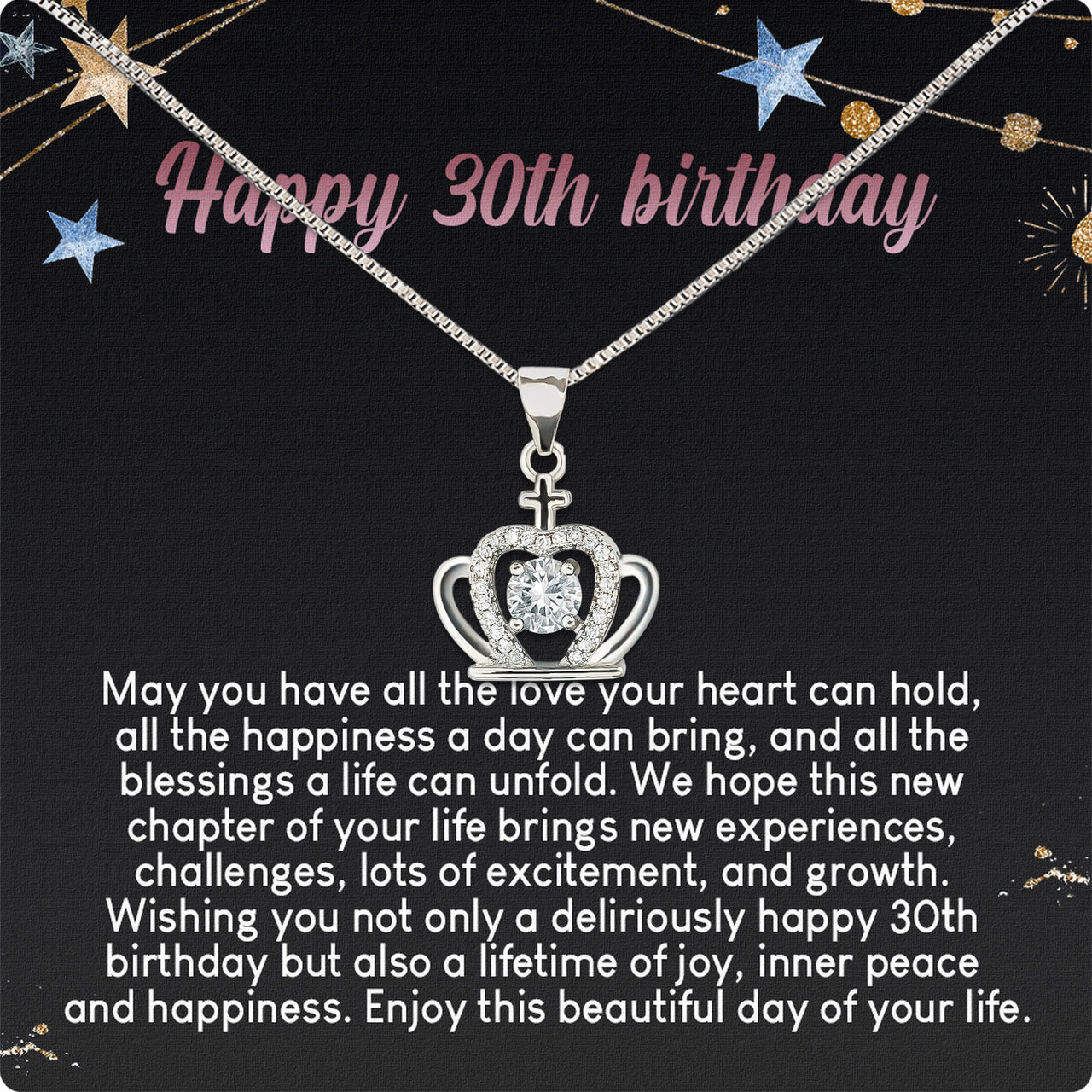 Necklace Gift For Happy 30 Birthday