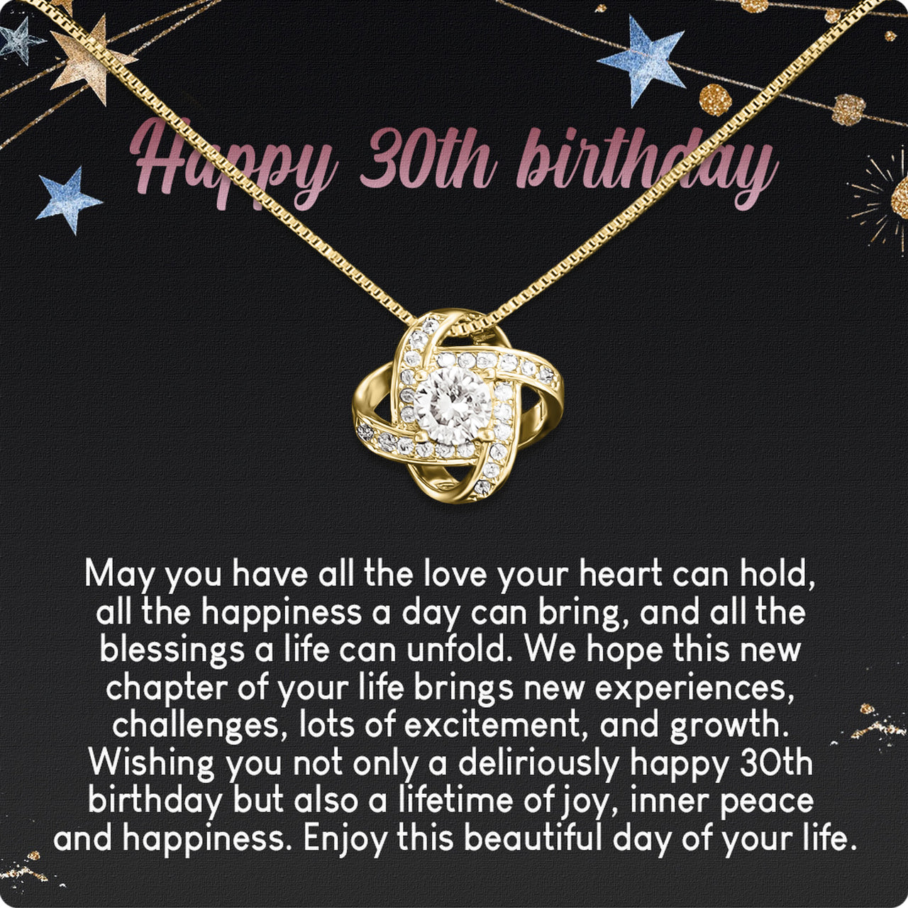 Necklace Gift For Happy 30 Birthday