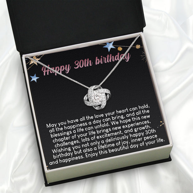 Necklace Gift For Happy 30 Birthday