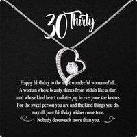 Thumbnail for Necklace Gift For Happy 30 Birthday