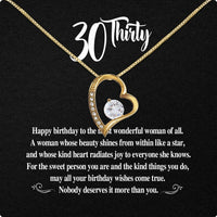 Thumbnail for Necklace Gift For Happy 30 Birthday