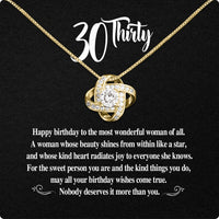 Thumbnail for Necklace Gift For Happy 30 Birthday