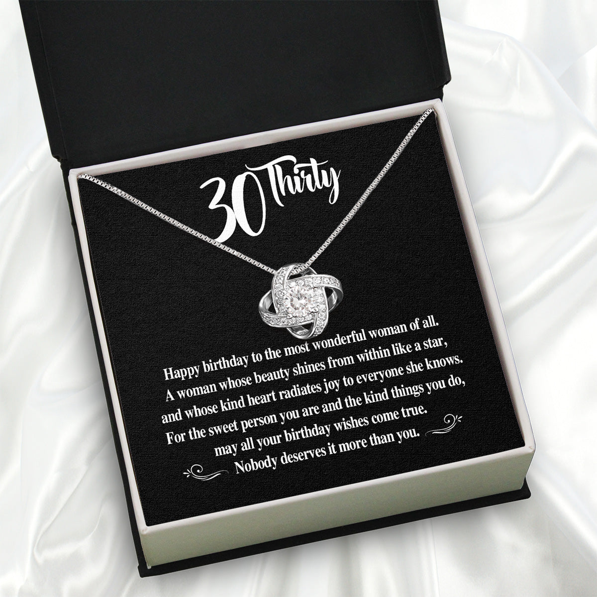 Necklace Gift For Happy 30 Birthday