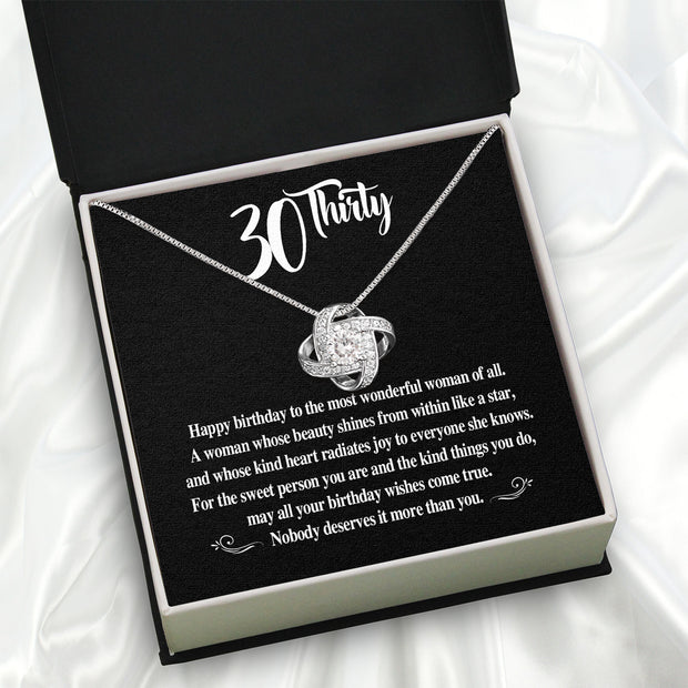 Necklace Gift For Happy 30 Birthday