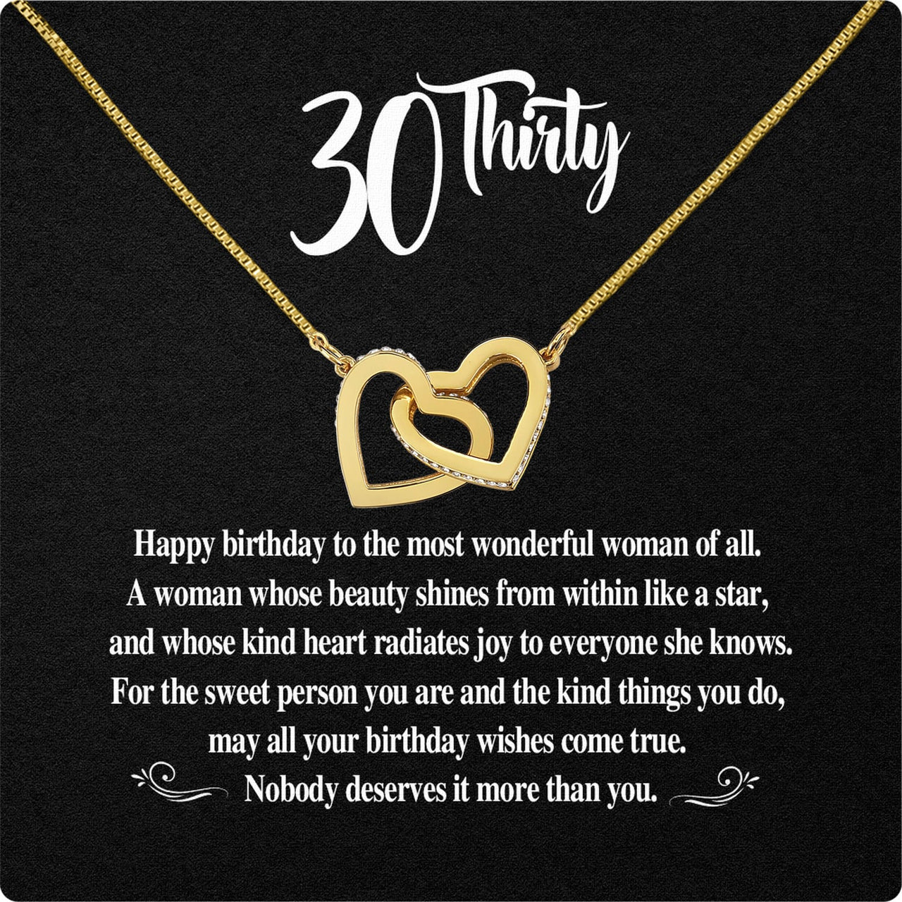 Necklace Gift For Happy 30 Birthday