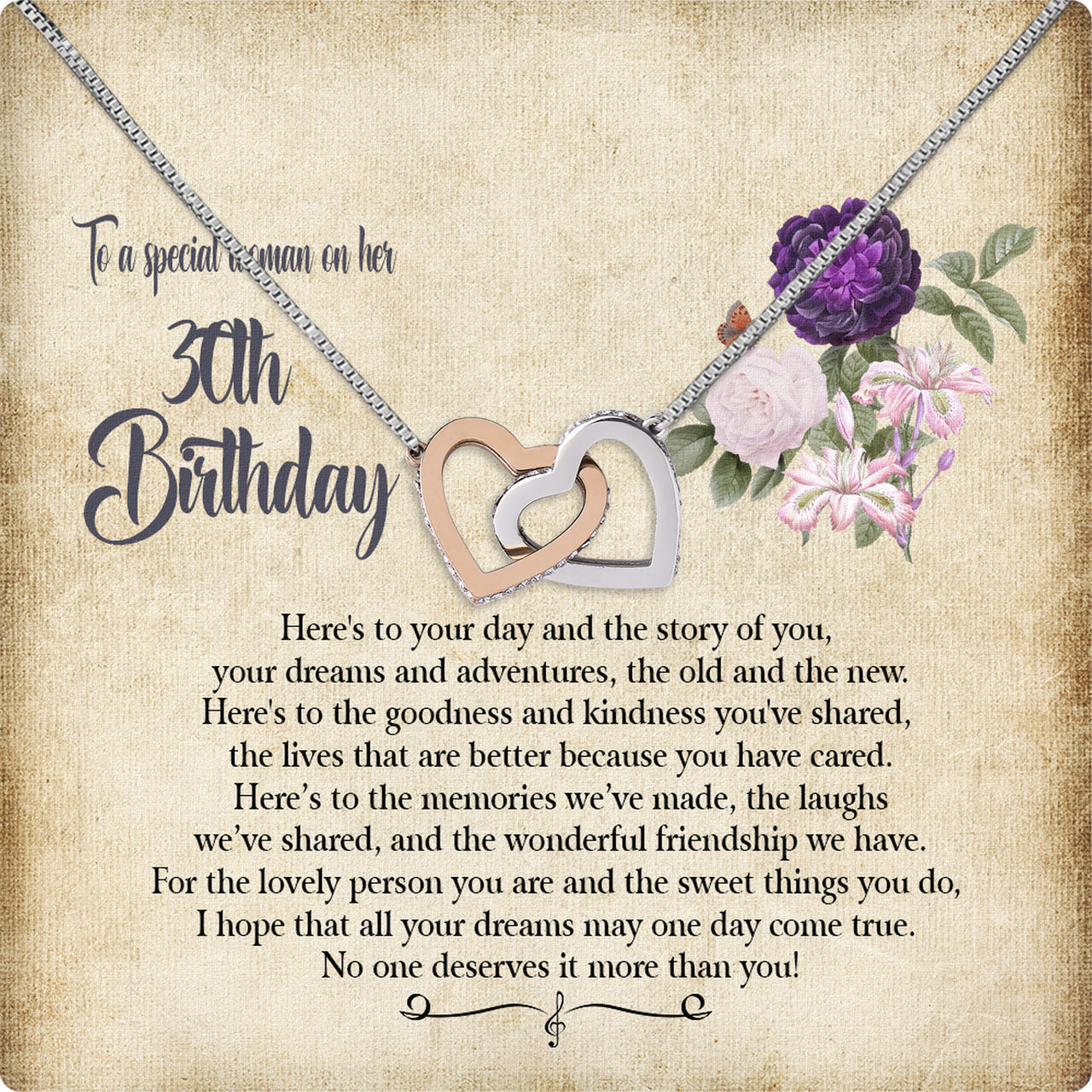 Necklace Gift For Happy 30 Birthday