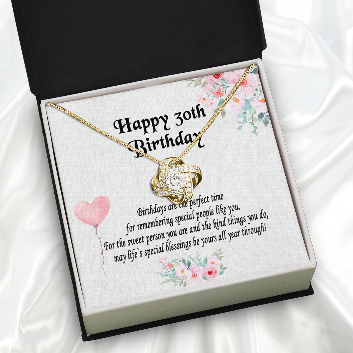 Necklace Gift For Happy 30 Birthday