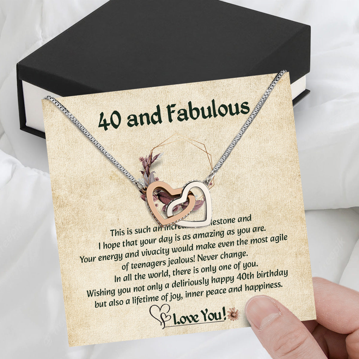 Necklace Gift For Happy 40 Birthday