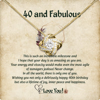 Thumbnail for Necklace Gift For Happy 40 Birthday