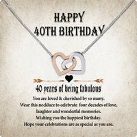 Thumbnail for Necklace Gift For Happy 40 Birthday