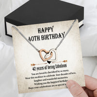 Thumbnail for Necklace Gift For Happy 40 Birthday