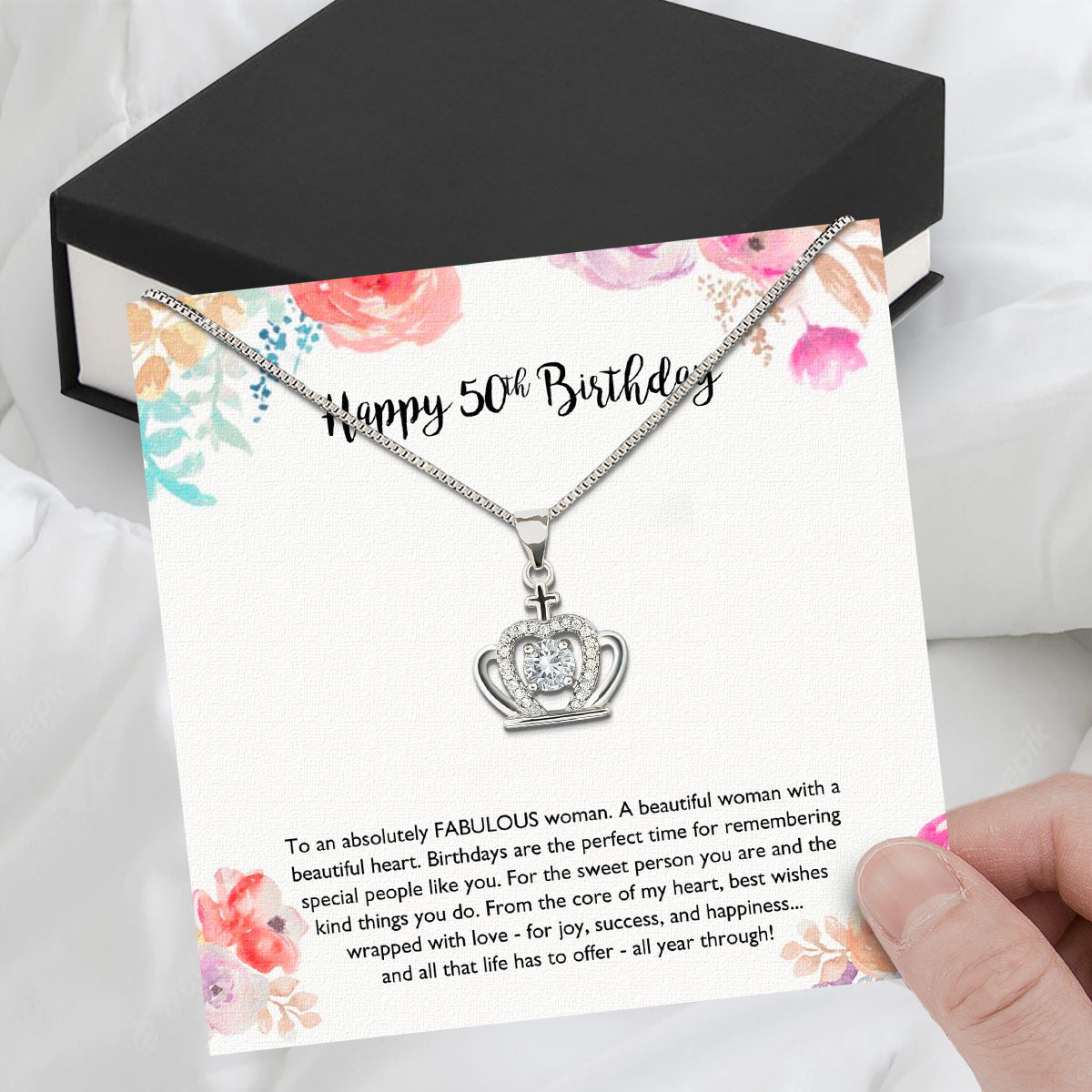 Necklace Gift For Happy 50 Birthday