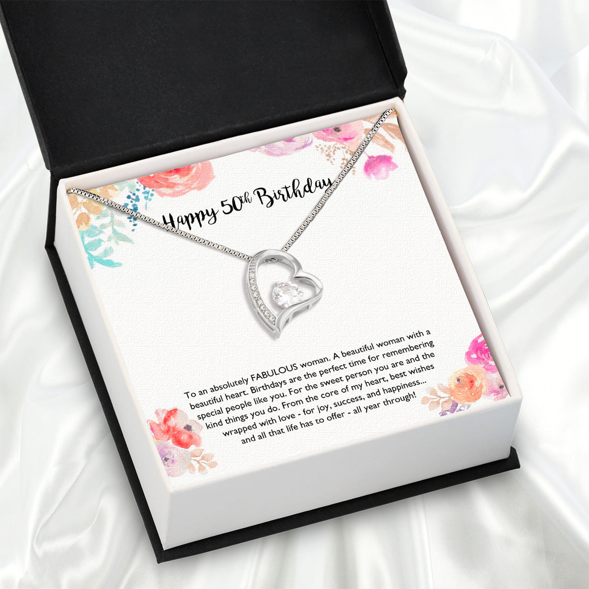 Necklace Gift For Happy 50 Birthday