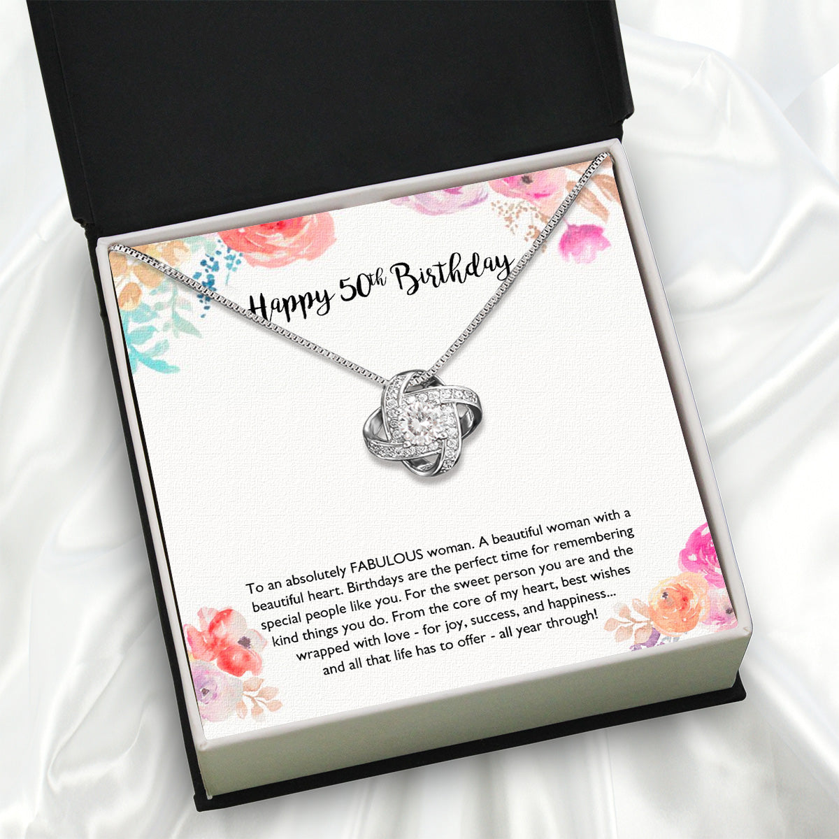 Necklace Gift For Happy 50 Birthday