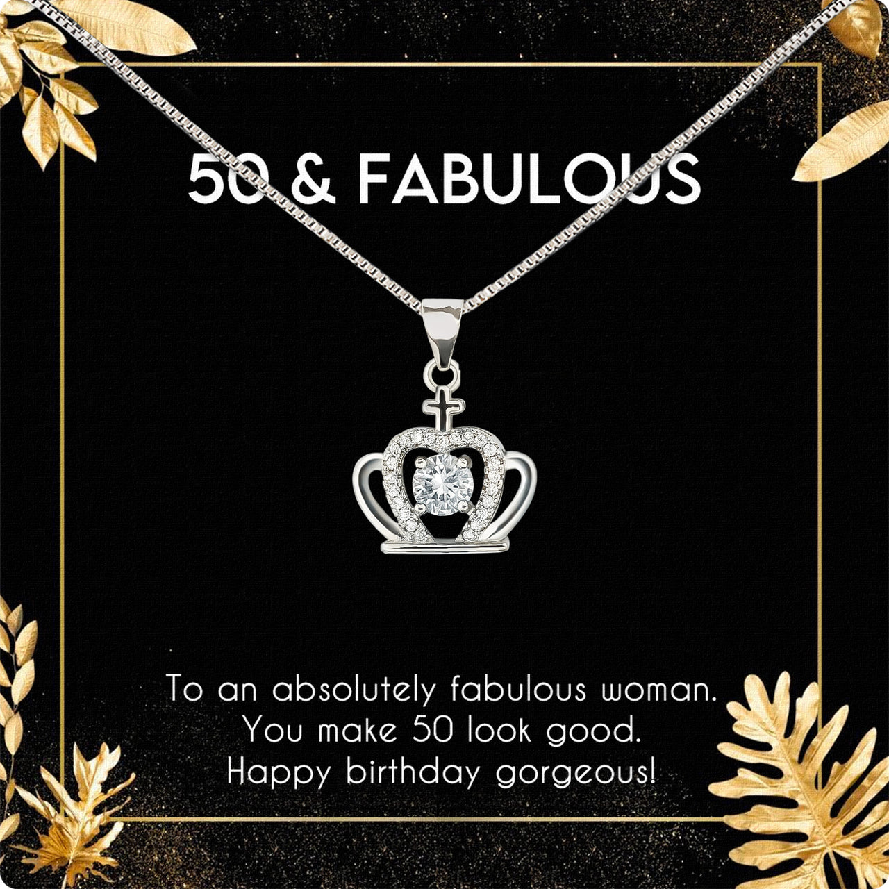 Necklace Gift For Happy 50 Birthday