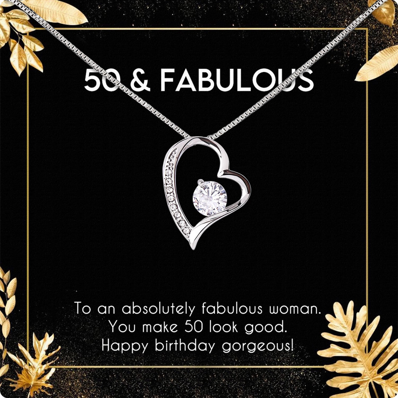 Necklace Gift For Happy 50 Birthday