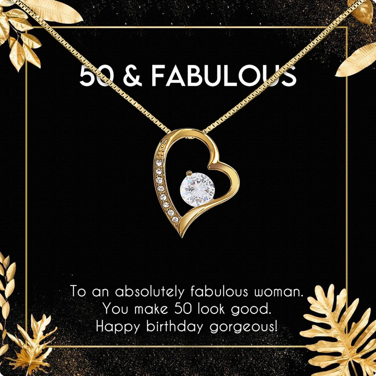 Necklace Gift For Happy 50 Birthday