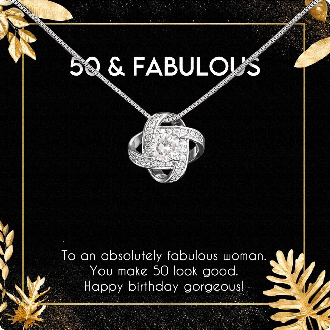 Necklace Gift For Happy 50 Birthday