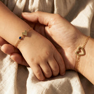 Heart Bracelet Matching Set With Birthstone