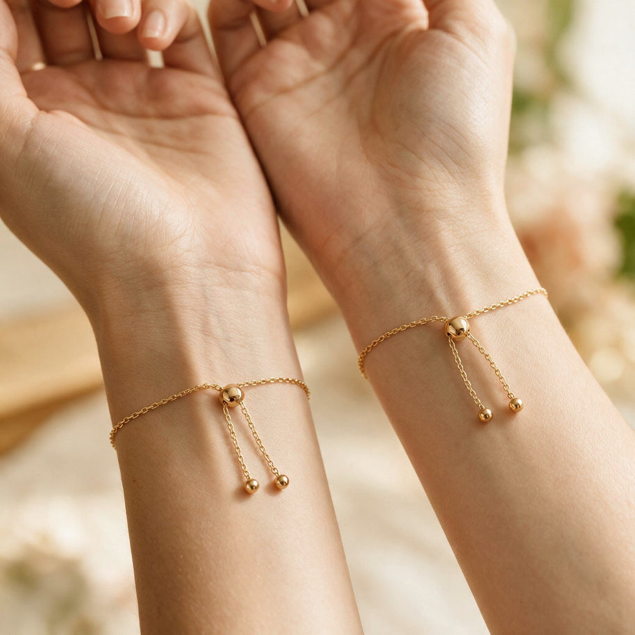 Heart Bracelet Matching Set With Birthstone