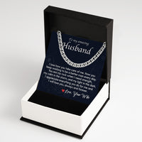 Thumbnail for Cuban Necklace Gifts For Husband With Personalized Message Card Necklace