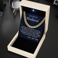 Thumbnail for Cuban Necklace Gifts For Husband With Personalized Message Card Necklace