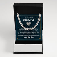 Thumbnail for Cuban Necklace Gifts For Husband With Personalized Message Card Necklace