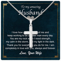 Thumbnail for Cuban Necklace Gifts For Husband With Personalized Message Card Necklace