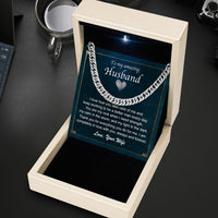 Thumbnail for Cuban Necklace Gifts For Husband With Personalized Message Card Necklace