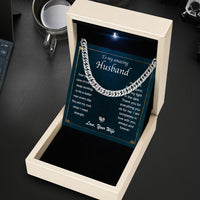 Thumbnail for Cuban Necklace Gifts For Husband With Personalized Message Card Necklace