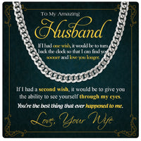 Thumbnail for Cuban Necklace Gifts For Husband With Personalized Message Card Necklace