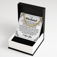 Thumbnail for Cuban Necklace Gifts For Husband With Personalized Message Card Necklace