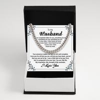 Thumbnail for Cuban Necklace Gifts For Husband With Personalized Message Card Necklace