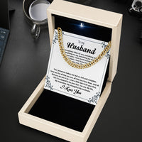 Thumbnail for Cuban Necklace Gifts For Husband With Personalized Message Card Necklace