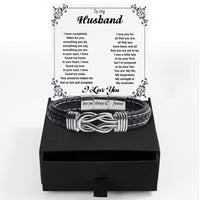 Thumbnail for Bracelet Necklace Gifts For Husband With Personalized Message Card Necklace