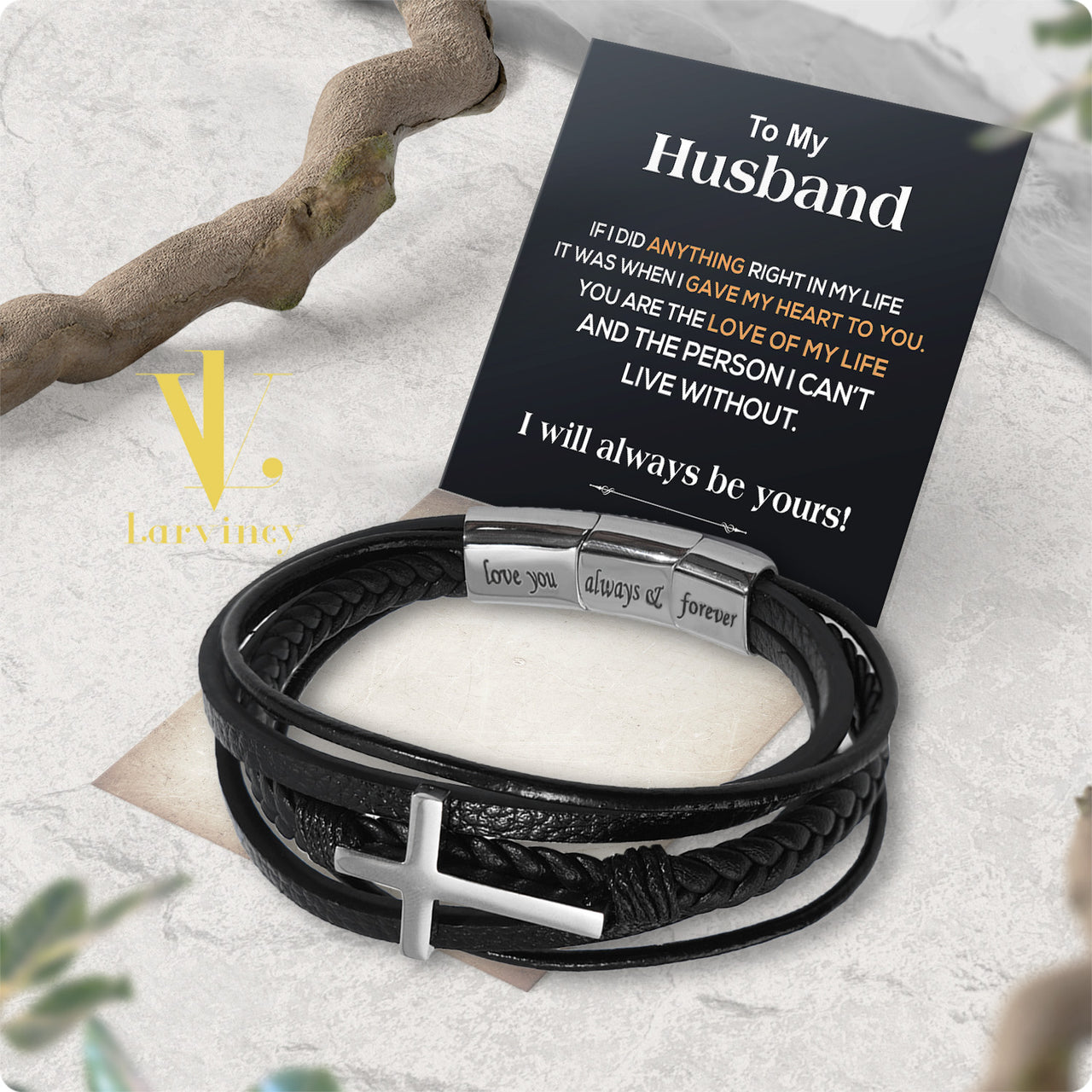 Bracelet Necklace Gifts For Husband With Personalized Message Card Necklace