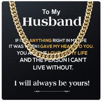 Thumbnail for Cuban Necklace Gifts For Husband With Personalized Message Card Necklace