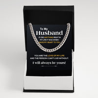 Thumbnail for Cuban Necklace Gifts For Husband With Personalized Message Card Necklace