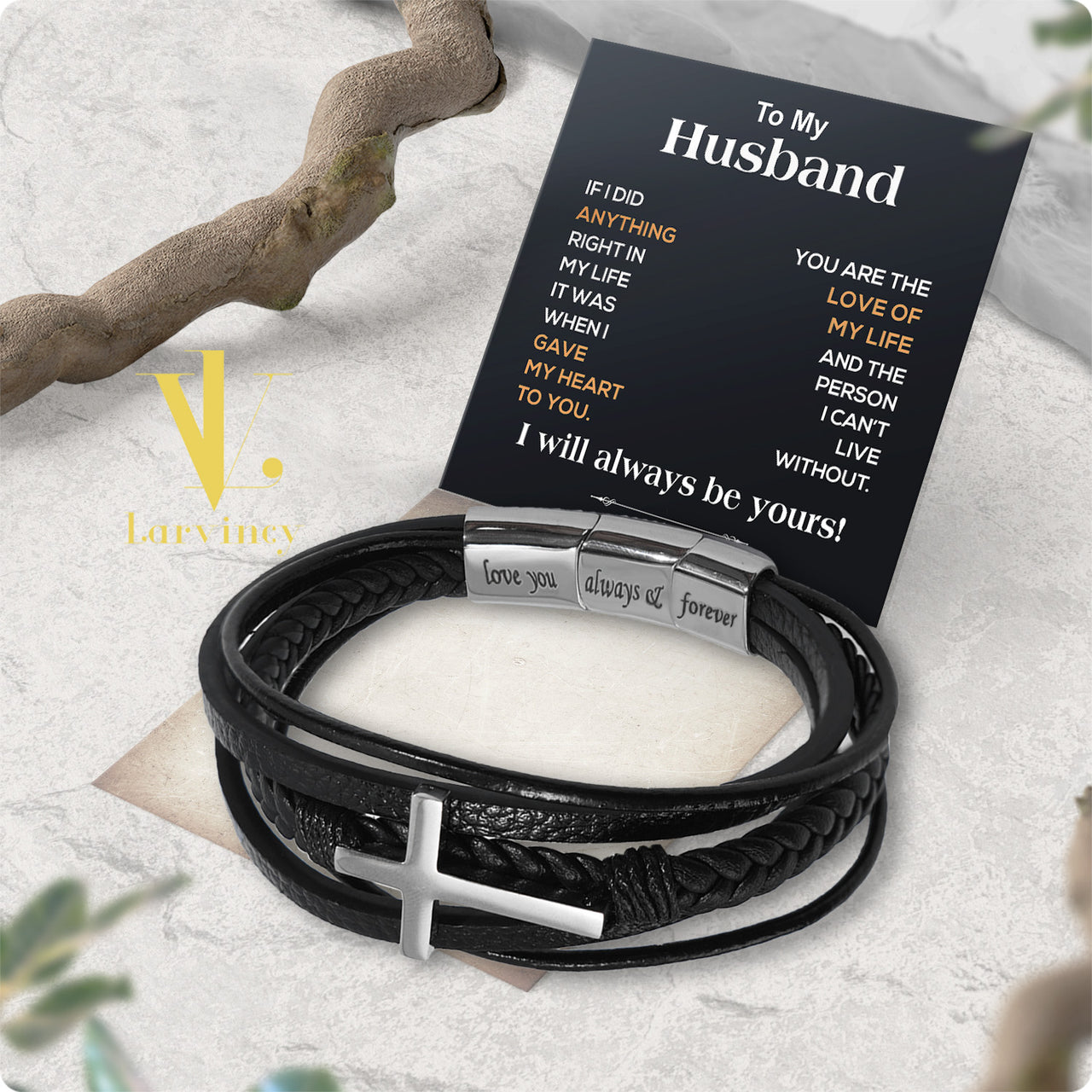 Bracelet Necklace Gifts For Husband With Personalized Message Card Necklace